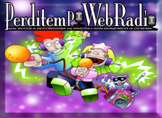 logo di PerdiTempoWebRadio Scuola secondaria Via Pascoli/san Domenico Cesena FC